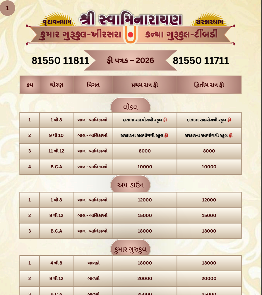 Fees Structure